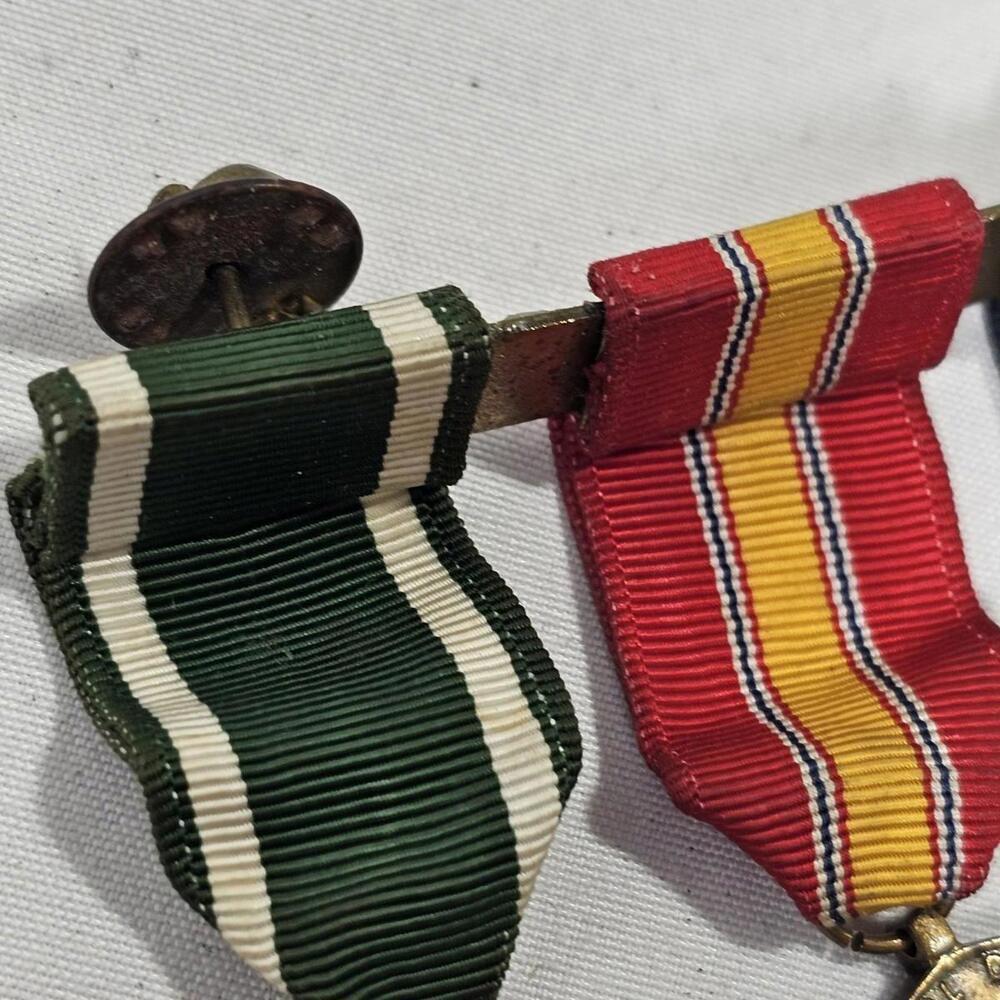 Vintage US Navy Milita Miniature Dinner Dress Unifor Medals Expert Pistol Rifle - Picture 6 of 12